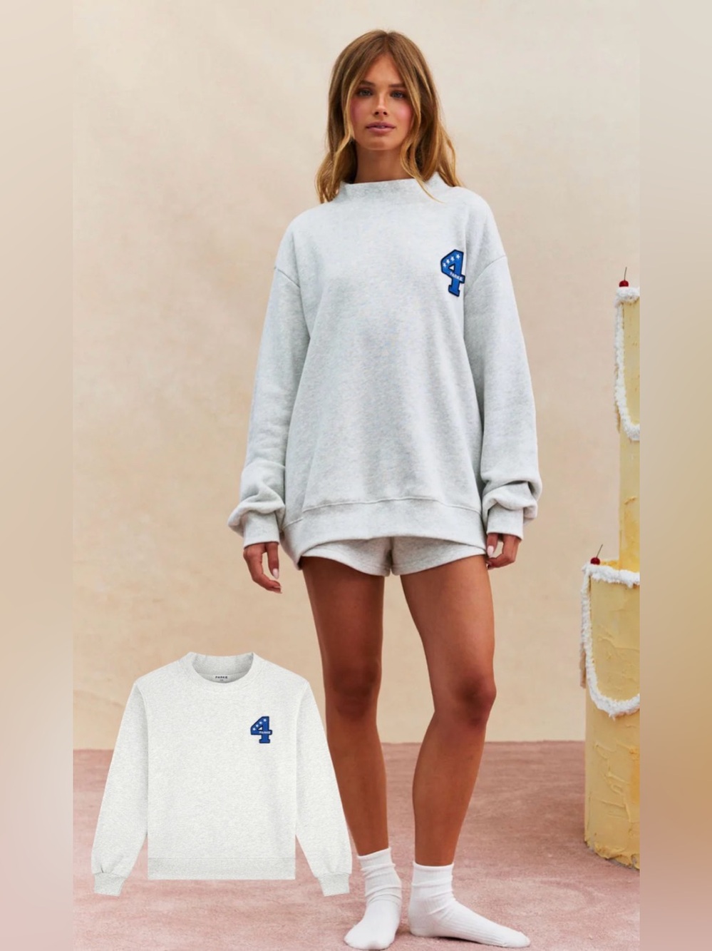 Parke Hertiage Sweatshirt Birthday Collection 4 Star Patch L/XL